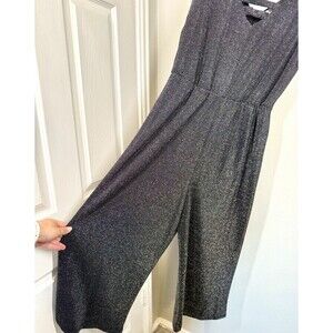 Eyeshadow‎ Sparkle Formal Jumpsuit Charcoal Gray Sz L Dress Gala Event Prom